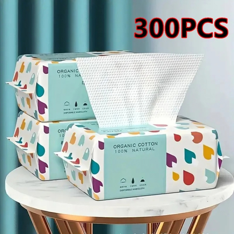 Skincare Only You - 100개/300개 들이, 일회용, 두꺼운 100% 면