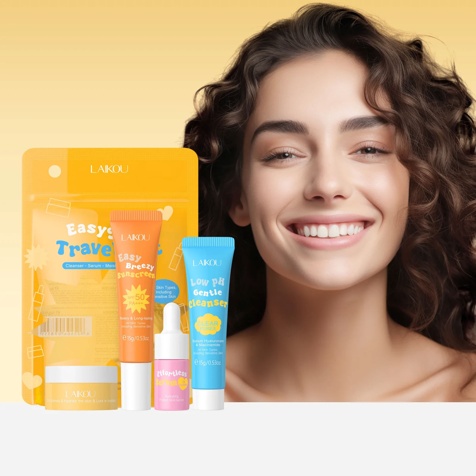 Laikou 세라마이드 여행용 세트, 저Ph 부드러운  - Spf 50 Sunscreen 리뷰 및 가격