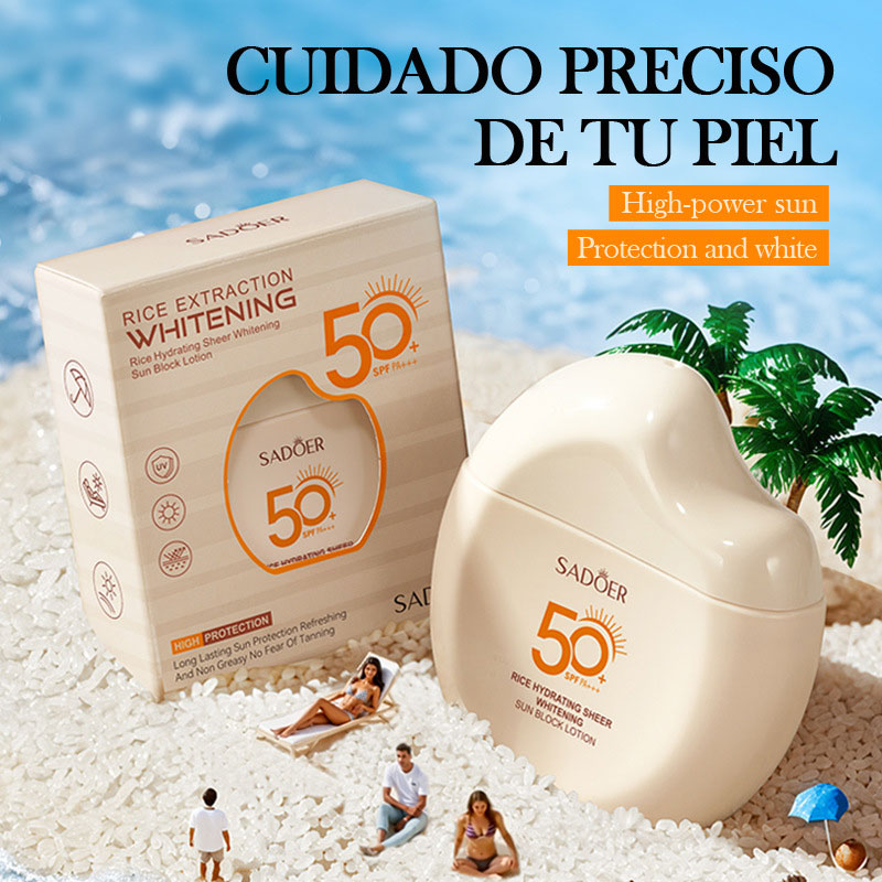 SADOER 라이스 모이스춰라이징 클리어 화이트닝 선스 - Spf 50 Sunscreen 리뷰 및 가격