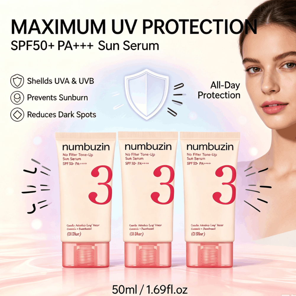 넘부진 3 선 세럼 SPF50+ 센텔라 아시아티카 세라 - Spf 50 Sunscreen 리뷰 및 가격